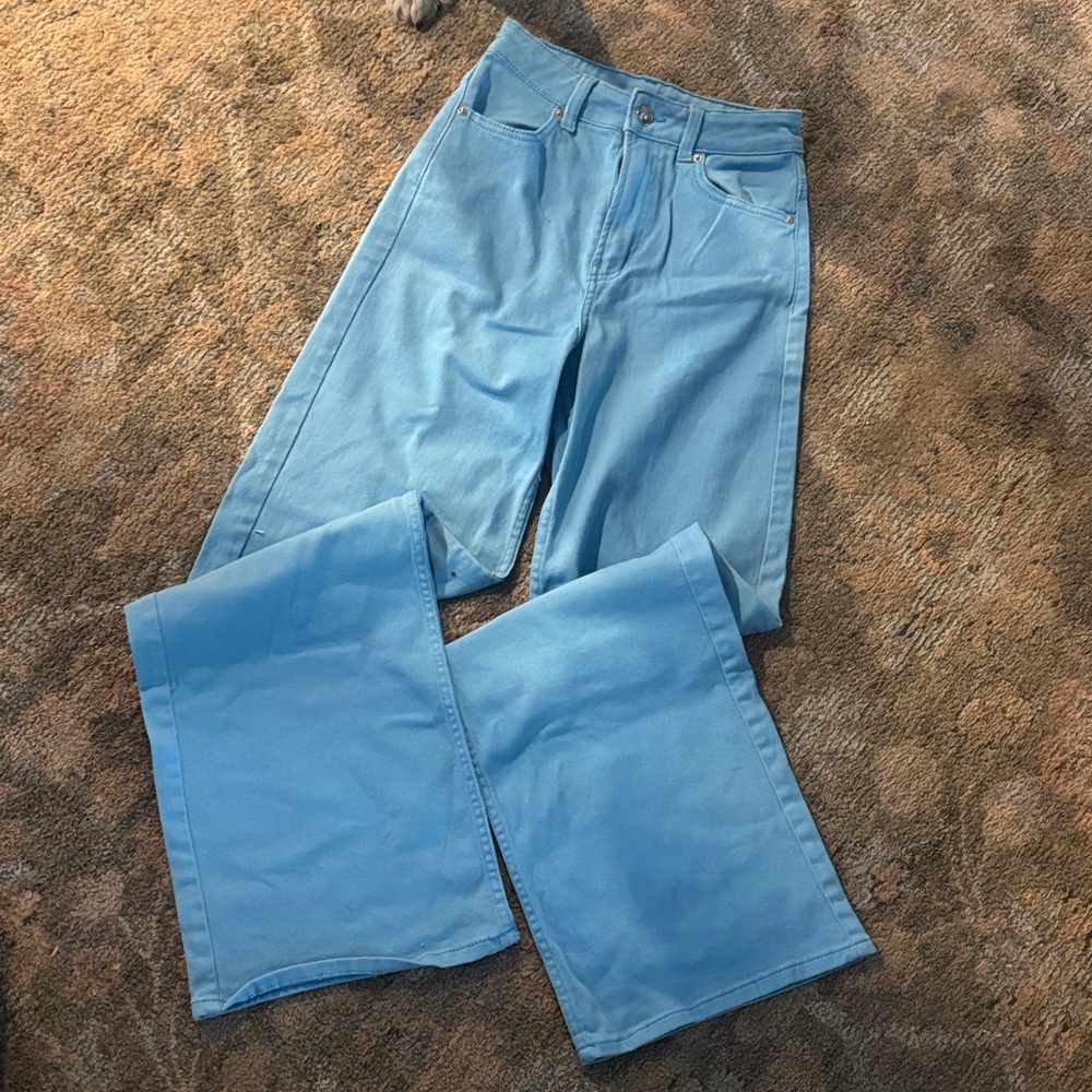 H&M Blue Flare & Wide Leg Jeans